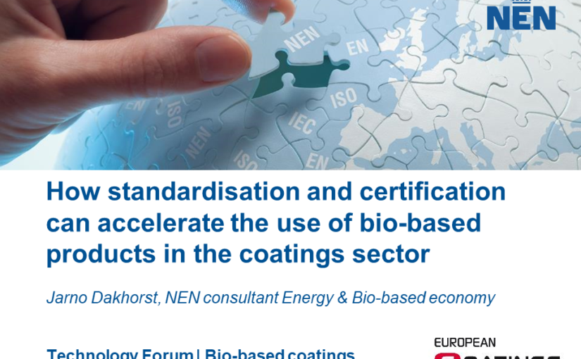 Bio-based content certification presented at European Coatings Technology Forum